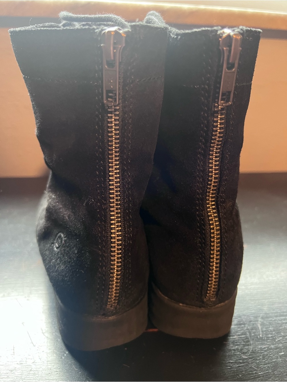 Born Kelisa Black Lace-Up or Zip Suede - Picture 3 of 4
